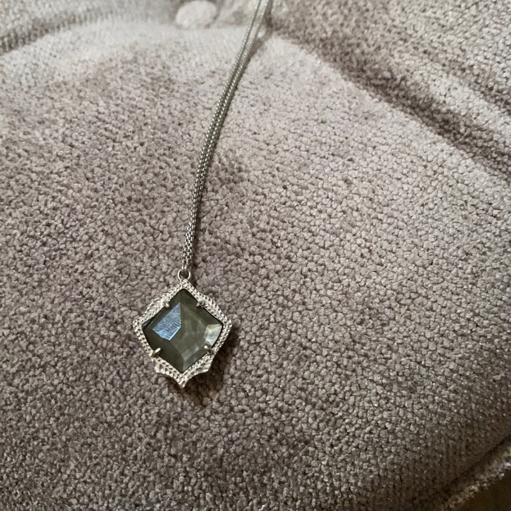 Silver Adjustable Length Kendra Scott necklace